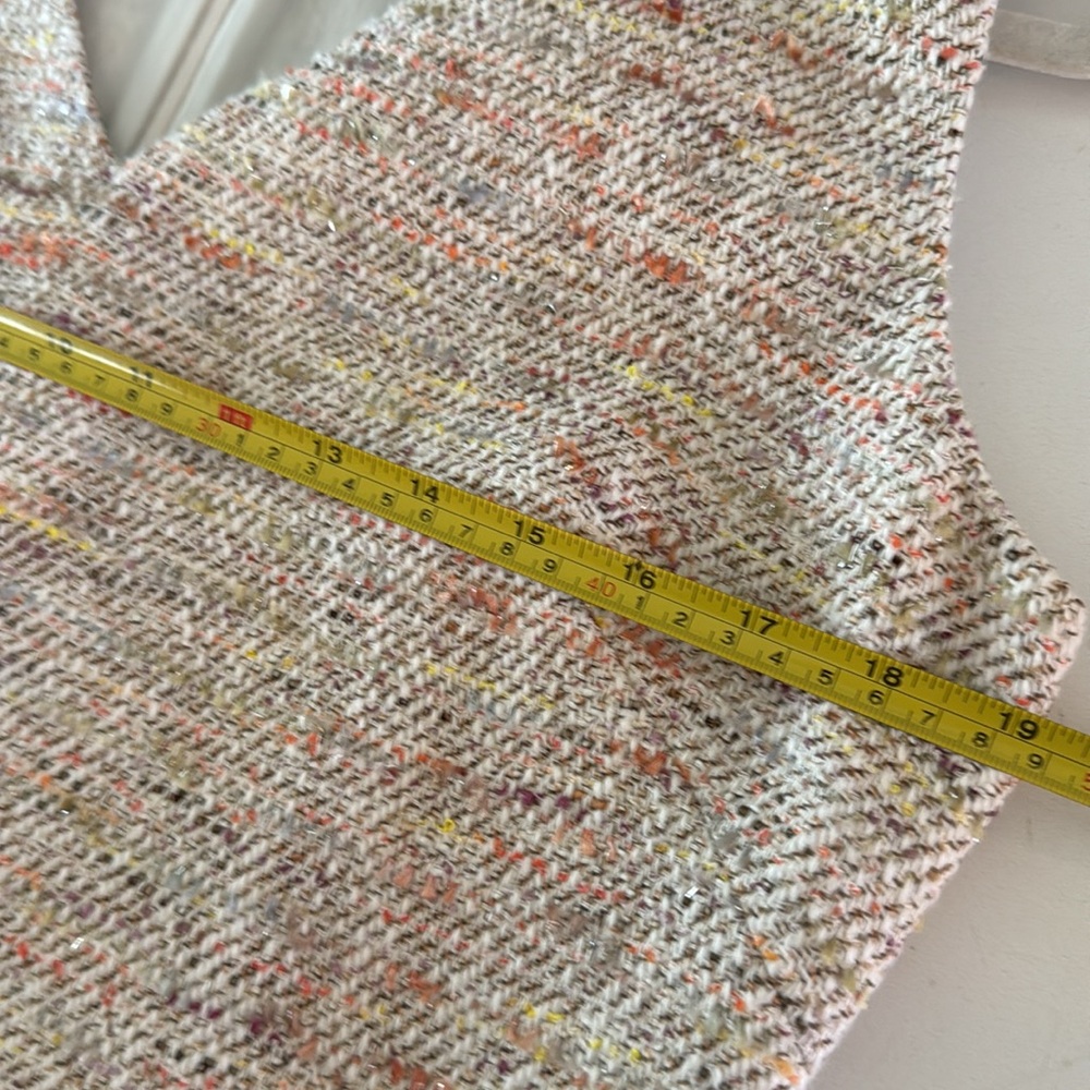 St.‎ John Eyelash Tweed V-neck Wool-blend Sheath Dress Work Career - Picture 9 of 11